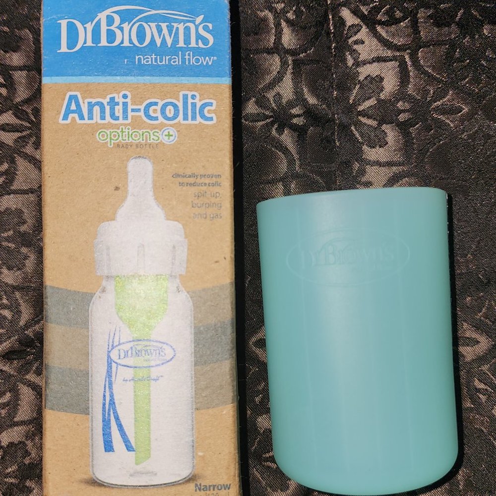 Dr. Brown glass bottle